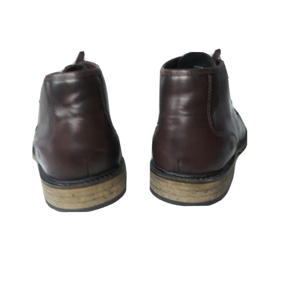 ANDREW MARC Woodside Chukka Boots Men's Size 11 M Brown Leather Retail $218